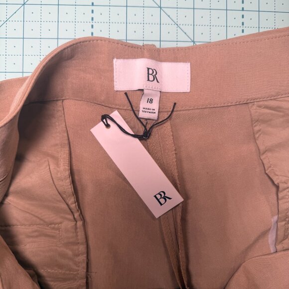 Banana Republic High-Rise Barrel Tencel™-Linen Pant Size 18 - Picture 12 of 15